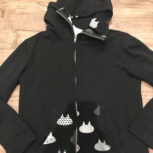 Mint Neko Zip Up Hoodie